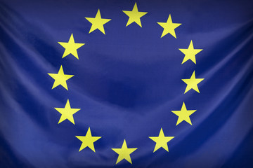 Textile flag of European Union