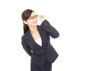 笑顔のビジネスウーマン