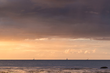 Sailing in Tralee Bay, County Kerry, Ireland