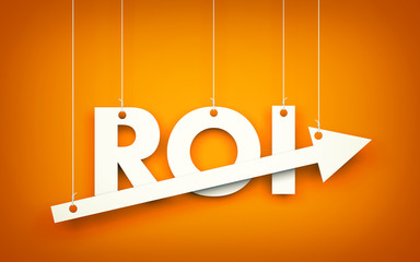 Return on investment. 3d illustration