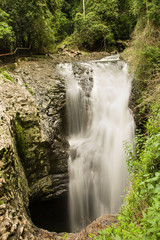 Natural bridge waterfall in Springbrook National Park, Gold Coast, Queensland, Australia