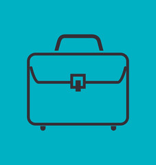suitcase portfolio business isolated vector illustration eps 10