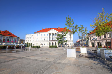 Scenic view of the old square in Kielce