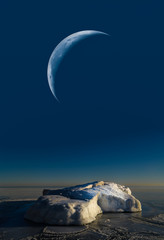 Moon Over Ice
