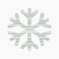 Christmas card with snowflake