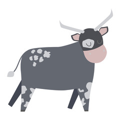 Cartoon cow character
