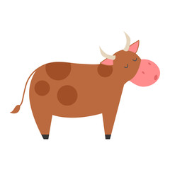 Cartoon cow character