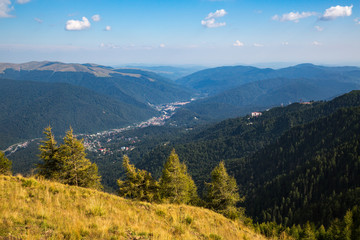 Panorama of Romanian Carpathians