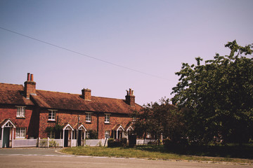 Fototapeta na wymiar Cottages in the old town in Beaconsield, Buckinghamshire, Englan
