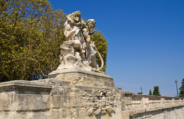 Fototapeta na wymiar Park in Montpellier