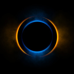 Abstract ring background with luminous swirling backdrop. Glowing spiral. The energy flow tunnel.
Shine round frame with light circles light effect. Glowing cover. Space for your message.