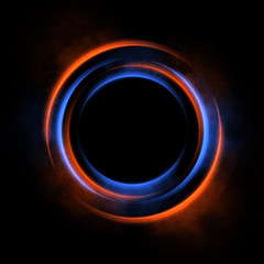Abstract ring background with luminous swirling backdrop. Glowing spiral. The energy flow tunnel.
Shine round frame with light circles light effect. Glowing cover. Space for your message.