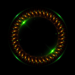 Abstract ring background with luminous swirling backdrop. Glowing spiral. The energy flow tunnel.
Shine round frame with light circles light effect. Glowing cover. Space for your message.