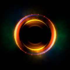 Abstract ring background with luminous swirling backdrop. Glowing spiral. The energy flow tunnel.
Shine round frame with light circles light effect. Glowing cover. Space for your message.