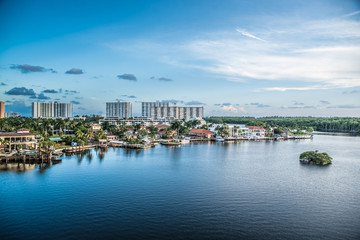Fototapeta na wymiar Bay and Miami view