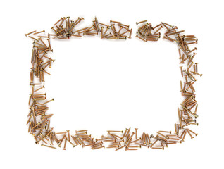 Frame made by chipboard screws
