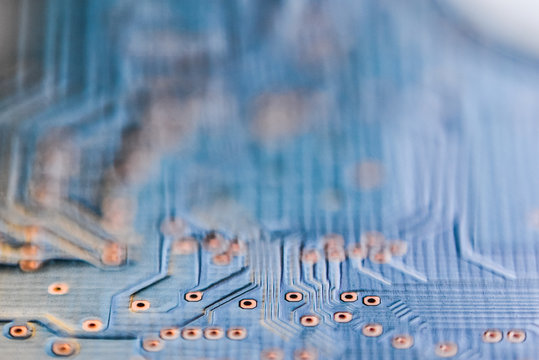 Abstract micro chip cyber circuit modern technology background