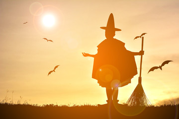 Silhouette wizards .concept Halloween