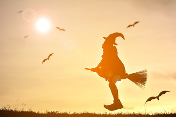 Silhouette wizards .concept Halloween