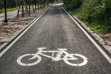 Fototapeta premium Bicycle lane