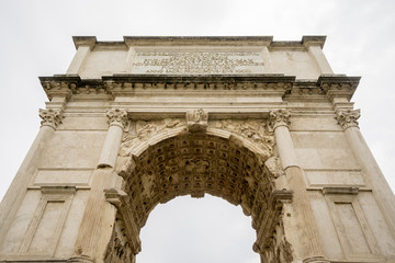 Fototapeta na wymiar The Arch of Titus in Rome 