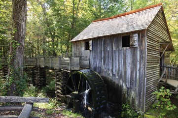 Old sawmill in the Smoky Mountains