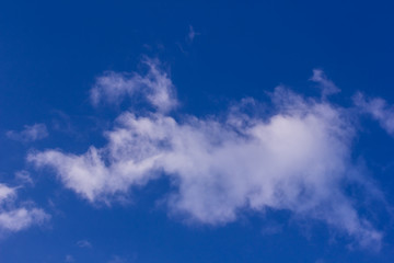 clouds nature in blue sky
