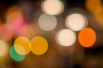 defocused bokeh lights