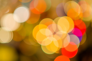 defocused bokeh lights