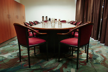 Boardroom table and chairs