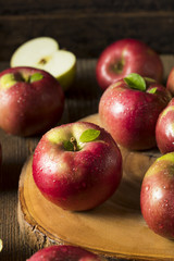 Fototapeta na wymiar Raw Organic Red Mcintosh Apples