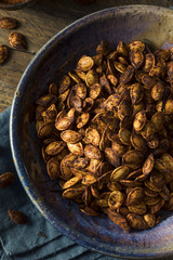 Homemade Roasted Spicy Pumpkin Seeds