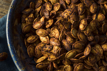 Homemade Roasted Spicy Pumpkin Seeds