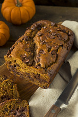 Homemade Chocolate Chip Pumpkin Bread
