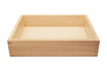 Empty wooden box