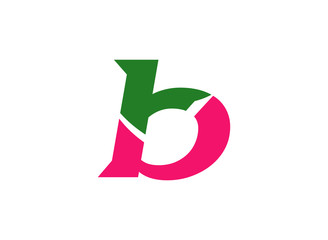 Abstract letter B logo icon design
