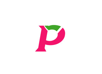 Letter P logo icon design template elements
