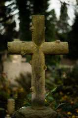 Krzyż na cmentarzu ewangelicko-augsburskim w Warszawie