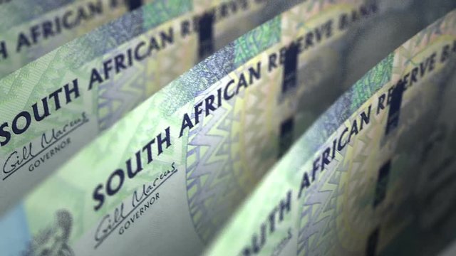 South African Rands Close-up (seamless)