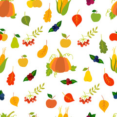 Happy Thanksgiving vector seamless pattern