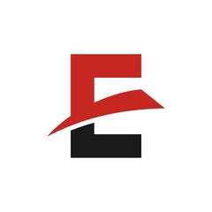 E letter initial logo design