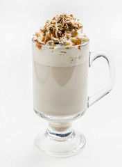 latte with whipped cream