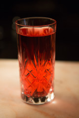 Glass with Red spirit