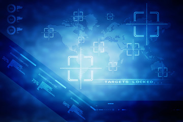 Background conceptual image of digital 3d icons