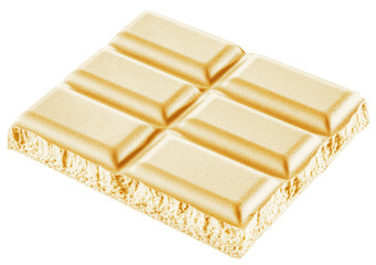 Pieces of milk chocolate bar. File contains clipping paths.