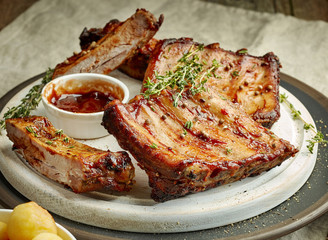 grilled pork ribs