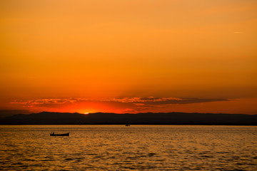 Naklejka premium Sunset