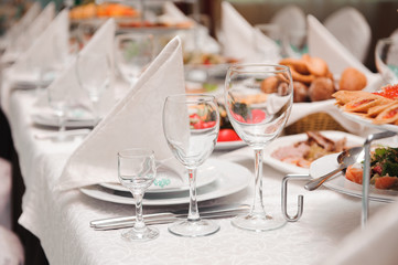 wedding banquet in a restaurant