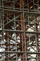 Fototapeta premium 建築物の足場 