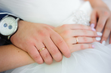 Obraz na płótnie Canvas Wedding details - wedding rings